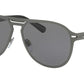 Bvlgari BV5043TK Pilot Sunglasses  204081-TITANIUM PLATED MATTE 57-14-145 - Color Map gunmetal