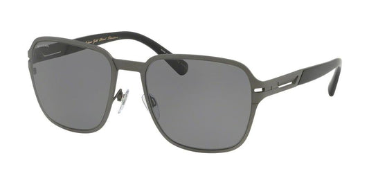 Bvlgari BV5046TK Square Sunglasses  204081-TITANIUM PLATED MATTE 57-19-145 - Color Map gunmetal