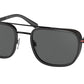 Bvlgari BV5053 Rectangle Sunglasses  128/B1-MATTE BLACK 56-21-145 - Color Map black