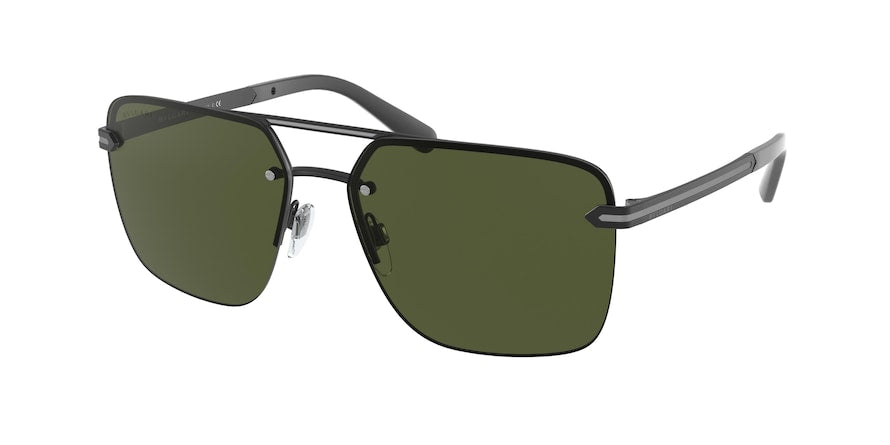 Bvlgari BV5054 Rectangle Sunglasses  128/G6-MATTE BLACK 61-15-145 - Color Map black