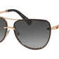 Bvlgari BV6113KB Pilot Sunglasses  395/T3-PINK GOLD PLATED 61-12-140 - Color Map gold
