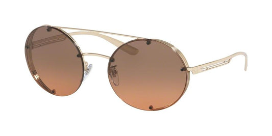 Bvlgari BV6127 Oval Sunglasses  278/18-PALE GOLD 58-19-140 - Color Map gold