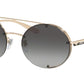 Bvlgari BV6127 Oval Sunglasses  278/8G-PALE GOLD 58-19-140 - Color Map gold