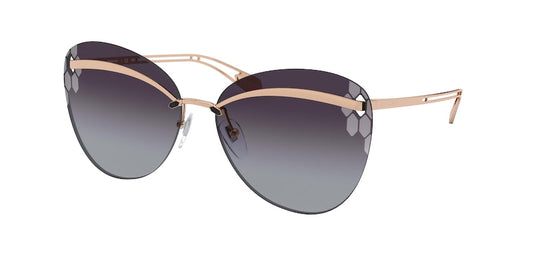 Bvlgari BV6130 Butterfly Sunglasses  20148G-PINK GOLD 61-15-140 - Color Map gold