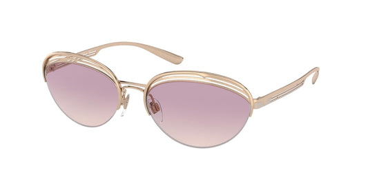Bvlgari BV6131 Oval Sunglasses  20142E-PINK GOLD 58-17-140 - Color Map gold
