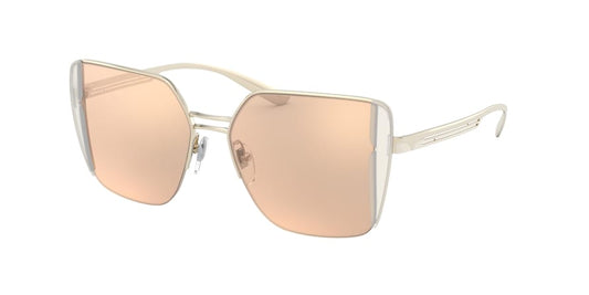 Bvlgari BV6141 Square Sunglasses  20142Y-PINK GOLD 52-15-140 - Color Map gold