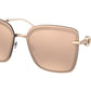 Bvlgari BV6151B Square Sunglasses  20144Z-PINK GOLD 59-15-140 - Color Map gold