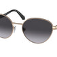 Bvlgari BV6155 Oval Sunglasses  20148G-PINK GOLD 55-18-140 - Color Map gold