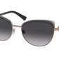 Bvlgari BV6158B Cat Eye Sunglasses  20148G-PINK GOLD/TRANSPARENT GREY 56-17-140 - Color Map grey