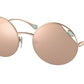 Bvlgari BV6159 Round Sunglasses  20144Z-PINK GOLD 54-20-140 - Color Map gold