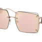 Bvlgari BV6171 Square Sunglasses  206384-PINK GOLD/CHAMPAGNE 59-15-140 - Color Map pink