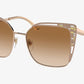 Bvlgari BV6179 Butterfly Sunglasses  20148D-PINK GOLD/CARAMEL 55-17-140 - Color Map gold