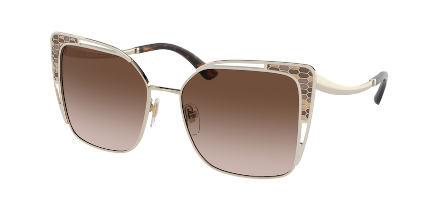 Bvlgari BV6179 Butterfly Sunglasses  278/13-PALE GOLD 55-17-140 - Color Map gold