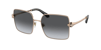Bvlgari BV6180KB Square Sunglasses  2014T3-PINK GOLD PLATED 57-17-140 - Color Map gold