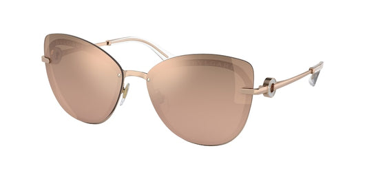 Bvlgari BV6182B Butterfly Sunglasses  20140W-PINK GOLD 60-15-140 - Color Map gold