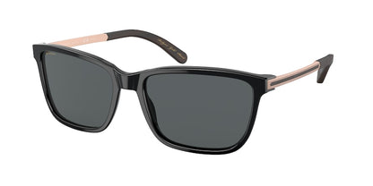Bvlgari BV7037K Rectangle Sunglasses  501/P2-BLACK 59-18-145 - Color Map black