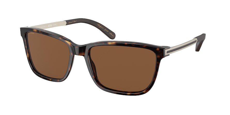 Bvlgari BV7037K Rectangle Sunglasses  504/AN-HAVANA 59-18-145 - Color Map havana