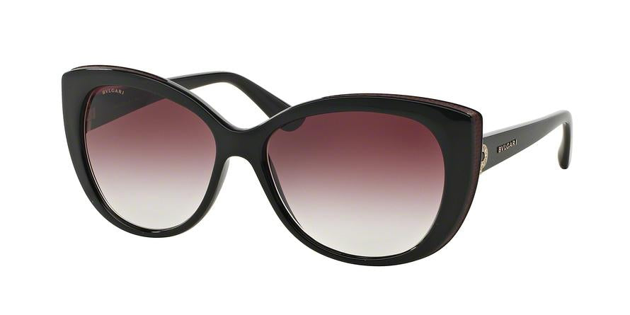 Bvlgari BV8157BQ Cat Eye Sunglasses  901/8H-BLACK 57-15-135 - Color Map black