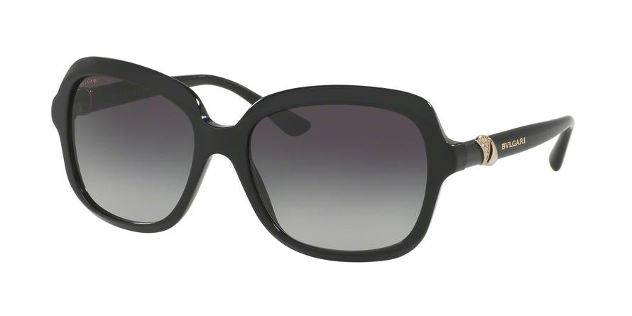 Bvlgari BV8176BF Square Sunglasses  501/8G-BLACK 58-17-140 - Color Map black