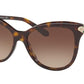 Bvlgari BV8188BF Square Sunglasses  504/13-DARK HAVANA 57-16-145 - Color Map havana