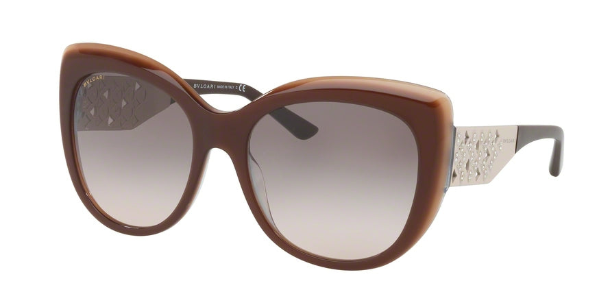 Bvlgari BV8198B Butterfly Sunglasses  54423B-TRILAYER BROWN BEIGE 57-18-140 - Color Map light brown