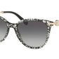 Bvlgari BV8206F Oval Sunglasses  53768G-BLACK SAN PIETRINO 55-17-140 - Color Map black