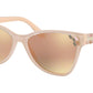 Bvlgari BV8208 Cat Eye Sunglasses  54564Z-TOP TRANSPARENT ON PINK 56-17-140 - Color Map pink