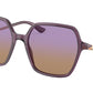 Bvlgari BV8252 Irregular Sunglasses  5514EL-TRANSPARENT AMETHYST 56-18-140 - Color Map violet