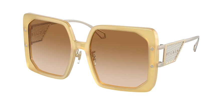 Bvlgari BV8254F Square Sunglasses  55238D-OPAL BUTTER 55-18-140 - Color Map yellow
