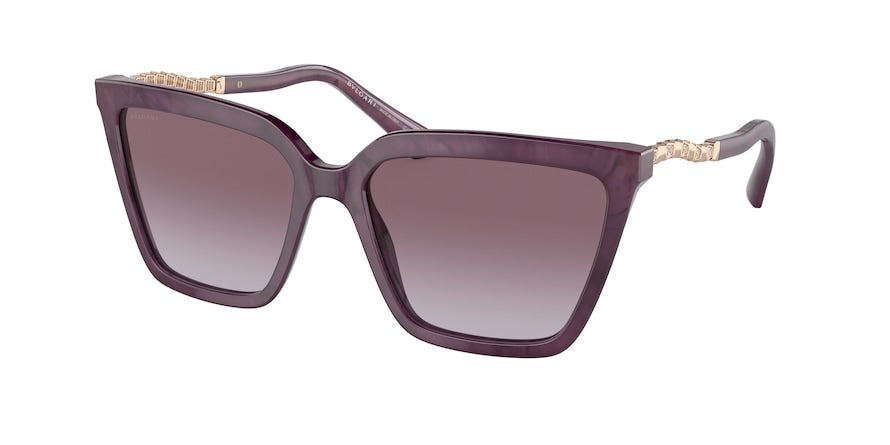 Bvlgari BV8255B Cat Eye Sunglasses  55178H-MARBLE AMETHYST 57-17-140 - Color Map violet