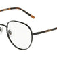 DOLCE & GABBANA DG1304 Round Eyeglasses  01-BLACK 52-20-140 - Color Map black