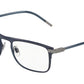 DOLCE & GABBANA DG1315 Rectangle Eyeglasses  1280-MATTE BLUE 53-19-145 - Color Map blue