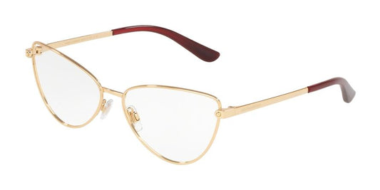 DOLCE & GABBANA DG1321 Irregular Eyeglasses  02-GOLD 58-15-140 - Color Map gold