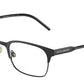 DOLCE & GABBANA DG1330 Rectangle Eyeglasses  1345-MATTE BLACK/BLACK 54-19-150 - Color Map black