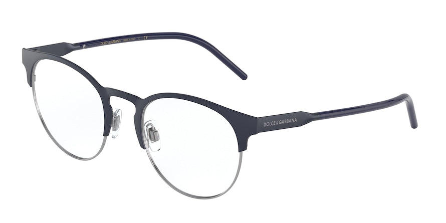 DOLCE & GABBANA DG1331 Phantos Eyeglasses  1280-MATTE BLUE/GUNMETAL 51-21-150 - Color Map blue