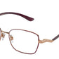 DOLCE & GABBANA DG1334 Rectangle Eyeglasses  1351-PINK GOLD/BORDEAUX 55-17-140 - Color Map pink