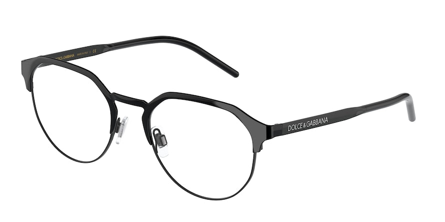 DOLCE & GABBANA DG1335 Phantos Eyeglasses  01-BLACK 50-20-145 - Color Map black