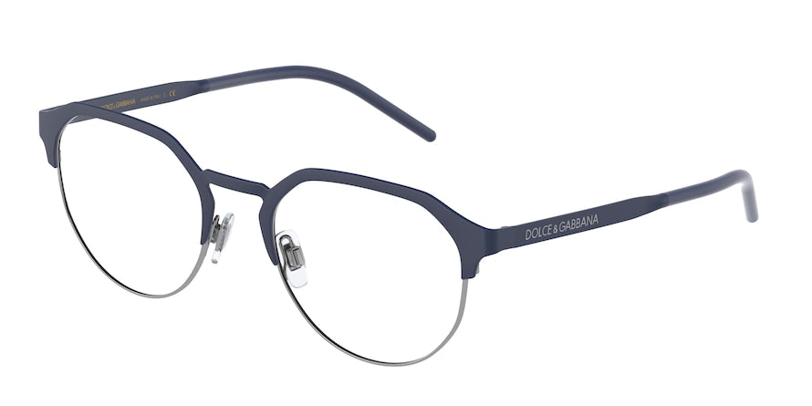 DOLCE & GABBANA DG1335 Phantos Eyeglasses  1280-MATTE BLUE/GUNMETAL 50-20-145 - Color Map blue