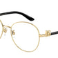 DOLCE & GABBANA DG1339 Round Eyeglasses  02-GOLD 56-17-140 - Color Map gold