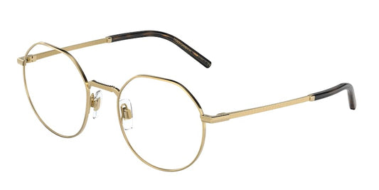 DOLCE & GABBANA DG1344 Phantos Eyeglasses  02-GOLD 52-21-145 - Color Map gold