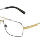 DOLCE & GABBANA DG1345 Rectangle Eyeglasses  1313-SILVER/GOLD 56-18-145 - Color Map silver