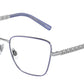 DOLCE & GABBANA DG1346 Butterfly Eyeglasses  1317-SILVER/MATTE LILLAC 57-17-140 - Color Map silver