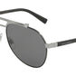 DOLCE & GABBANA DG2189 Pilot Sunglasses  132481-MATTE BLACK/GUNMETAL 61-14-140 - Color Map black