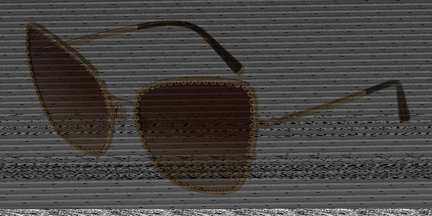 DOLCE & GABBANA DG2212 Cat Eye Sunglasses  02/13-GOLD 61-17-140 - Color Map gold