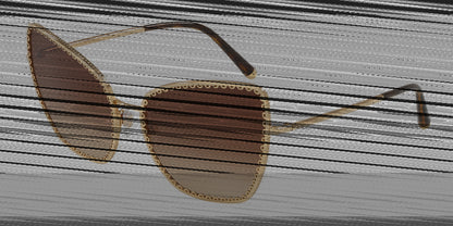 DOLCE & GABBANA DG2212 Cat Eye Sunglasses  02/13-GOLD 61-17-140 - Color Map gold