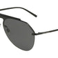 DOLCE & GABBANA DG2213 Pilot Sunglasses  110687-MATTE BLACK 34-134-145 - Color Map black