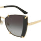 DOLCE & GABBANA DG2214 Butterfly Sunglasses  02/8G-GOLD/BLACK 53-15-140 - Color Map black