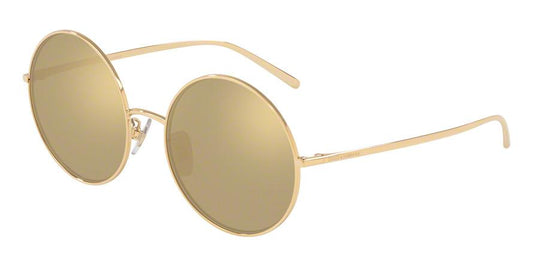 DOLCE & GABBANA DG2215K Round Sunglasses  K02/F9-GOLD PLATED 58-19-145 - Color Map gold