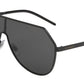 DOLCE & GABBANA DG2221 Pilot Sunglasses  110687-MATTE BLACK 38-138-145 - Color Map black
