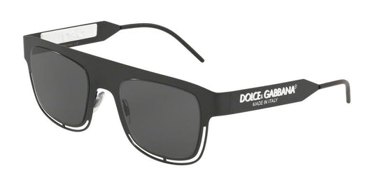 DOLCE & GABBANA DG2232 Square Sunglasses  110687-MATTE BLACK 49-22-140 - Color Map black